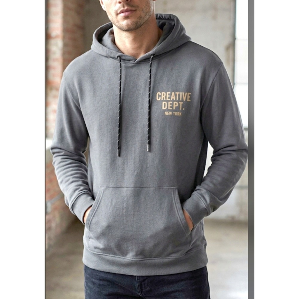 RGSTR  Men's Size XL Creative  Dept  Hoodie  Grey NWT